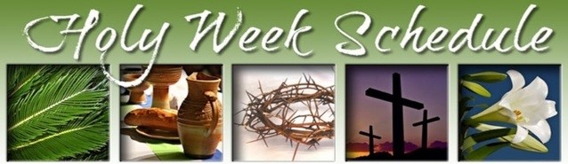holy week schedule